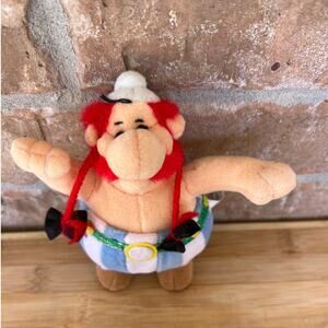 Vintage 1999 Asterix Comic Book Obelix Plush Stuffed Toy Made in Germany